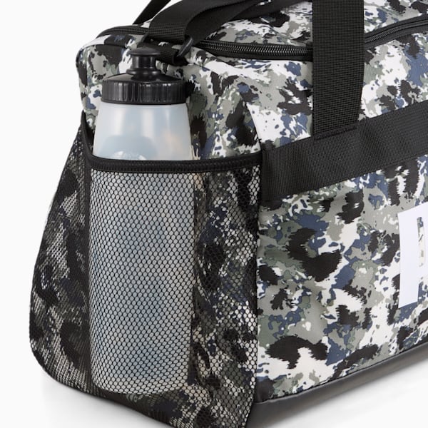 Challenger All-Over Print Small Sports Bag, PUMA Black-Camouflage AOP, extralarge-IND