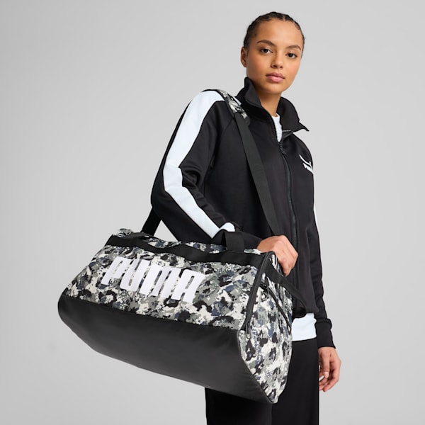 ユニセックス プーマ チャレンジャー AOP スモール スポーツ バッグ 35L, PUMA Black-Camouflage AOP, extralarge-JPN