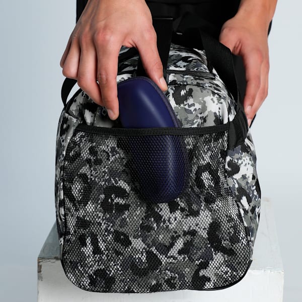 Challenger All-Over Print Small Sports Bag, PUMA Black-Camouflage AOP, extralarge-IND
