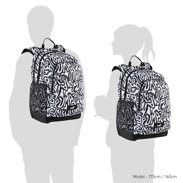 ユニセックス プーマ アカデミー AOP バックパック 29L, PUMA Black-Grafiti AOP, extralarge-JPN
