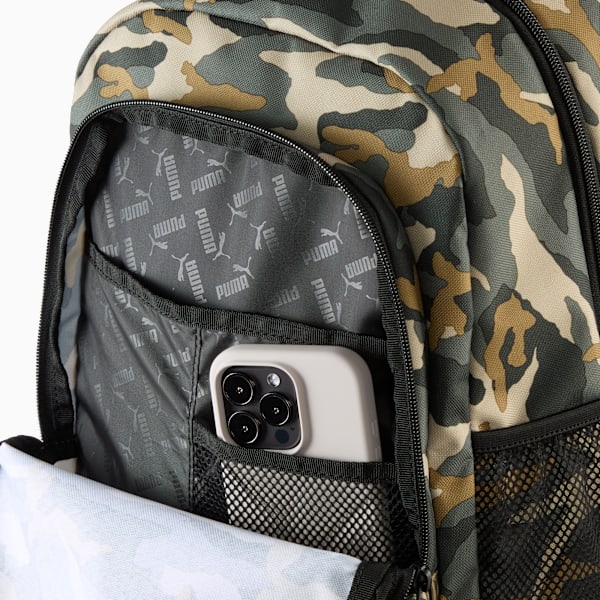 PUMA Academy 29L All-Over Print Backpack, PUMA Black-Camouflage, extralarge-GBR
