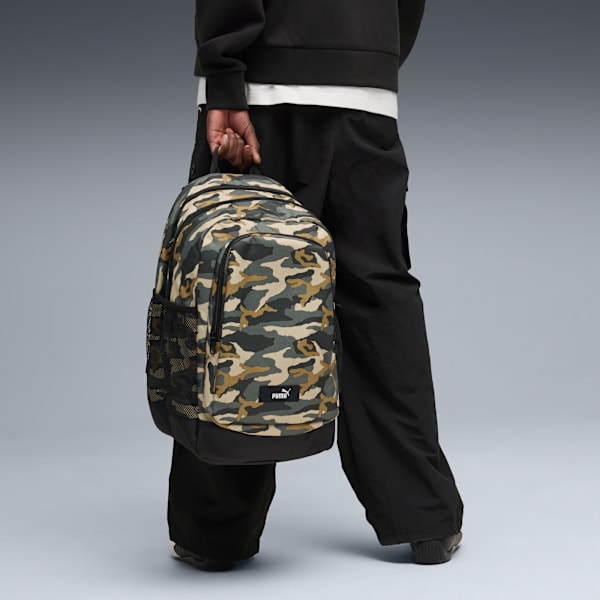 PUMA Academy 29L All-Over Print Backpack, PUMA Black-Camouflage, extralarge-GBR