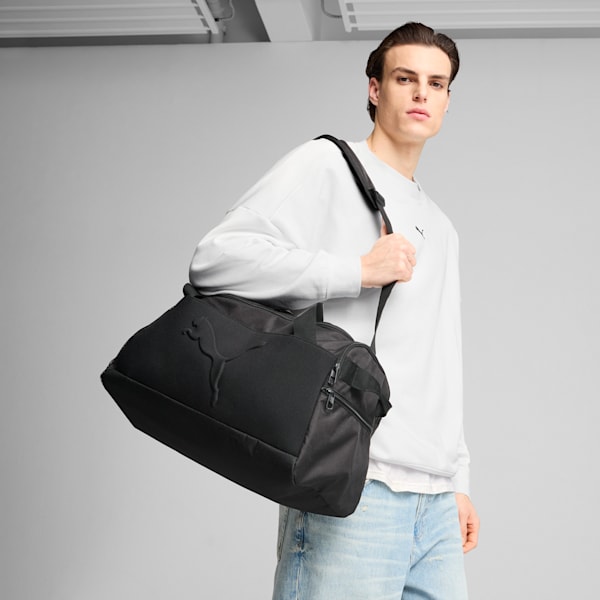 ユニセックス プーマ バズ スモール スポーツ バッグ 35L, PUMA Black, extralarge-JPN