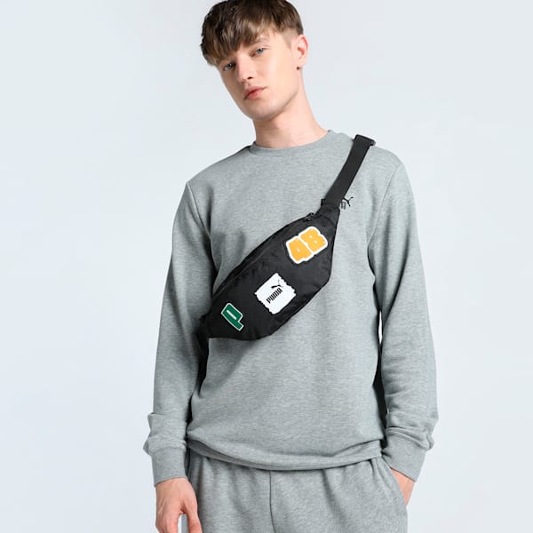 Phase Patch Waist Bag, PUMA Black, extralarge-IND