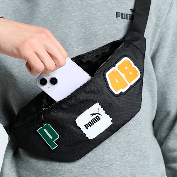 Phase Patch Waist Bag, PUMA Black, extralarge-IND