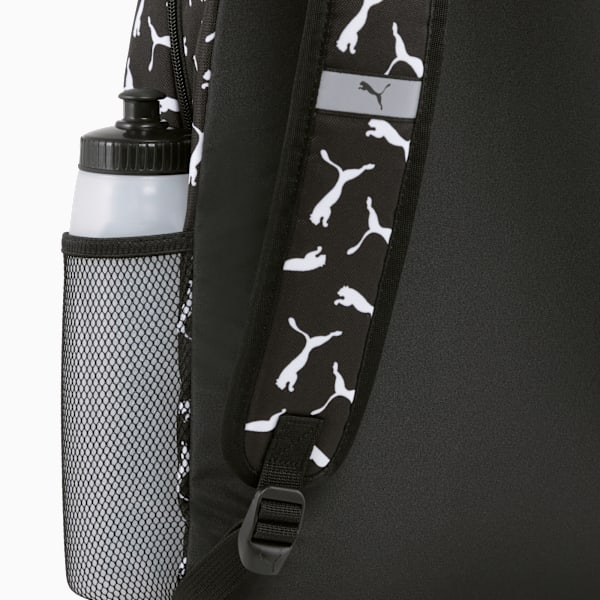 ユニセックス プーマ フェーズ AOP バックパック 22L, PUMA Black-Puma Logo-AOP, extralarge-JPN