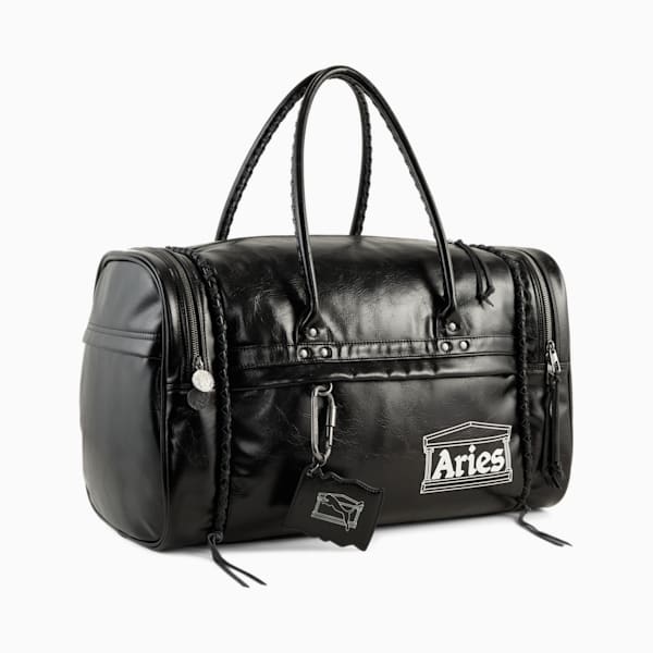 PUMA x ARIES 23.5L Duffel Bag, PUMA Black, extralarge