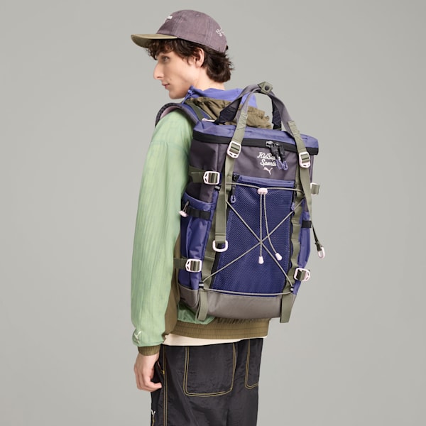PUMA x KIDSUPER Backpack, Dark Coal-Multicolor, extralarge
