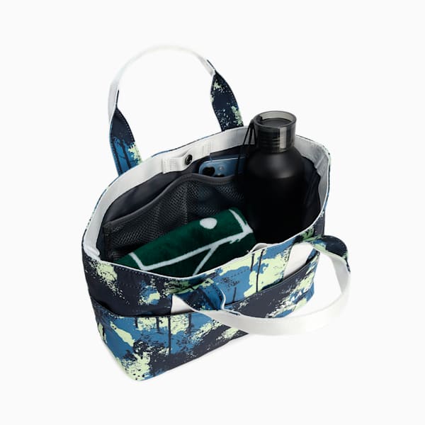 ユニセックス ゴルフ PCL AOP ラウンド トートバッグ 5L, Deep Navy-Cool Cucumber, extralarge-JPN