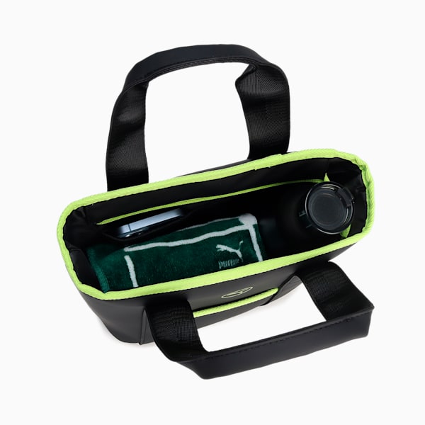 ユニセックス ゴルフ ベーシック ラウンド トートバッグ 6L, PUMA Black-Lime Sheen, extralarge-JPN