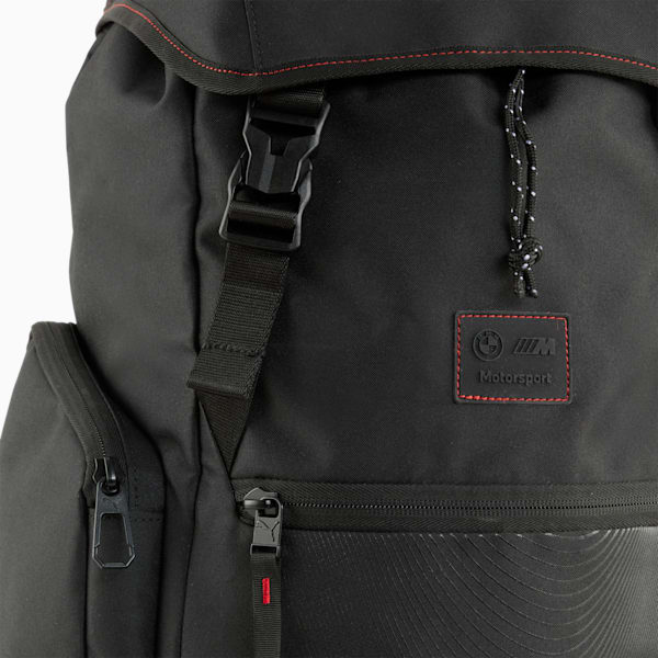 BMW M Motorsport Lifestyle Backpack, PUMA Black-AOP, extralarge-IND