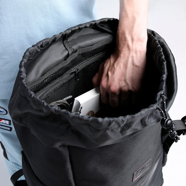 BMW M Motorsport Lifestyle Backpack, PUMA Black-AOP, extralarge-IND