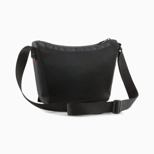 BMW M Motorsport Small Messenger Bag, PUMA Black-AOP, extralarge
