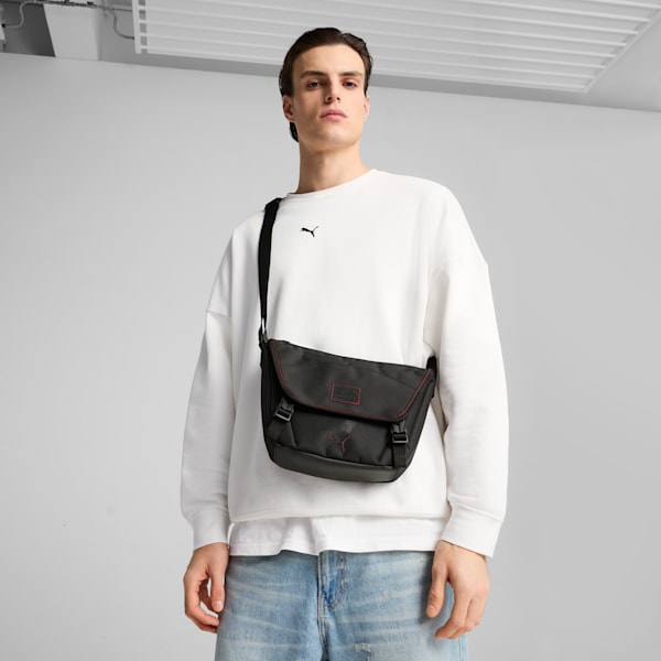 Bolso pequeño BMW M Motorsport LIFESTYLE 5L, PUMA Black-AOP, extralarge