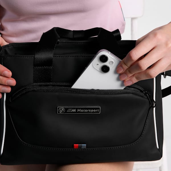 BMW M Motorsport Women's Hand Bag, PUMA Black, extralarge-IND