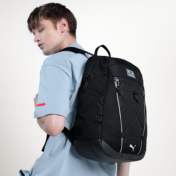 BMW M Motorsport Unisex Backpack, PUMA Black, extralarge-IND