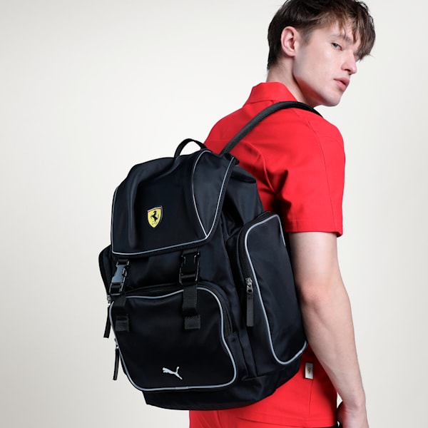 Scuderia Ferrari Race Lifestyle Motorsport Backpack, PUMA Black, extralarge-IND