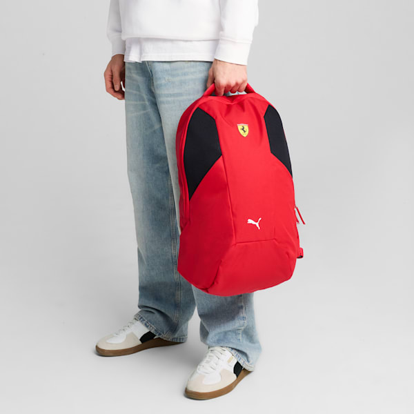 Scuderia Ferrari Race Large Backpack, Rosso Corsa, extralarge