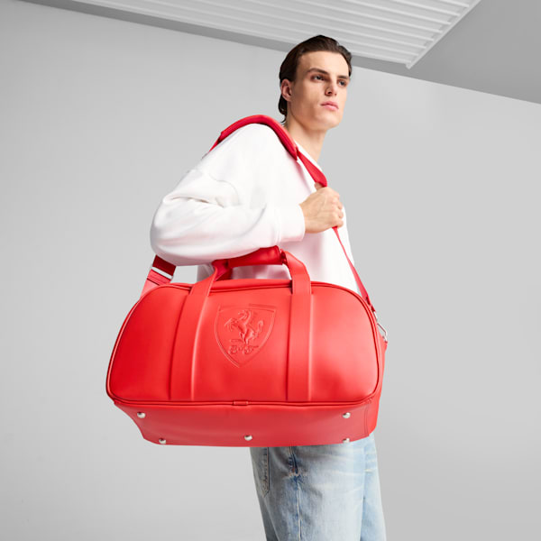 Scuderia Ferrari Premium Duffle Bag, Rosso Corsa, extralarge