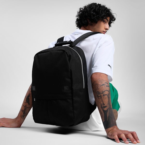 Porsche Legacy Motorsport Unisex Backpack, PUMA Black, extralarge-IND