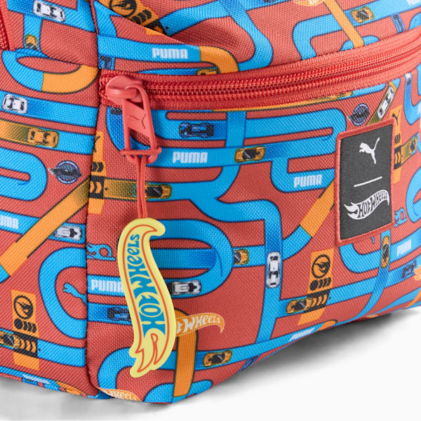 PUMA x HOT WHEELS™ Big Kids' Extra Small Backpack, Red Fire-AOP, extralarge