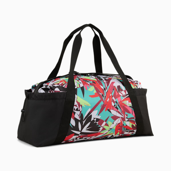ウィメンズAT ESS トロピカル スポーツ バッグ 24L, PUMA Black-Wander Rush, extralarge-JPN