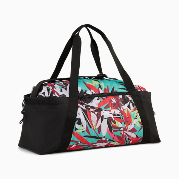 ウィメンズAT ESS トロピカル スポーツ バッグ 24L, PUMA Black-Wander Rush, extralarge-JPN