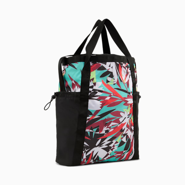 ウィメンズ AT ESS トロピカル トート バッグ 24L, PUMA Black-Wander Rush, extralarge-JPN