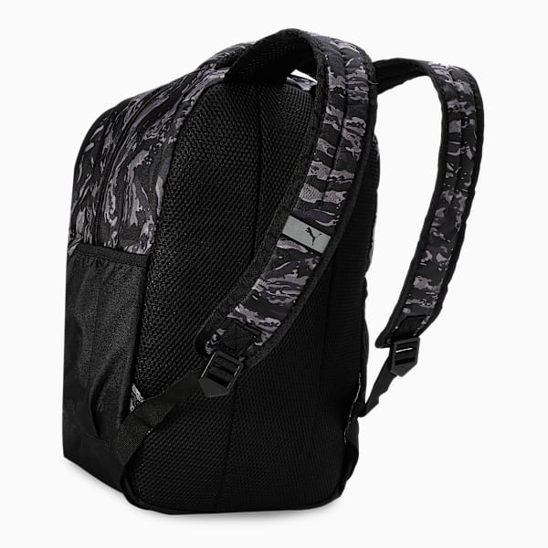 PUMA Academy Spacious Everyday Backpack 25L, PUMA Black-Camo AOP, extralarge-IND