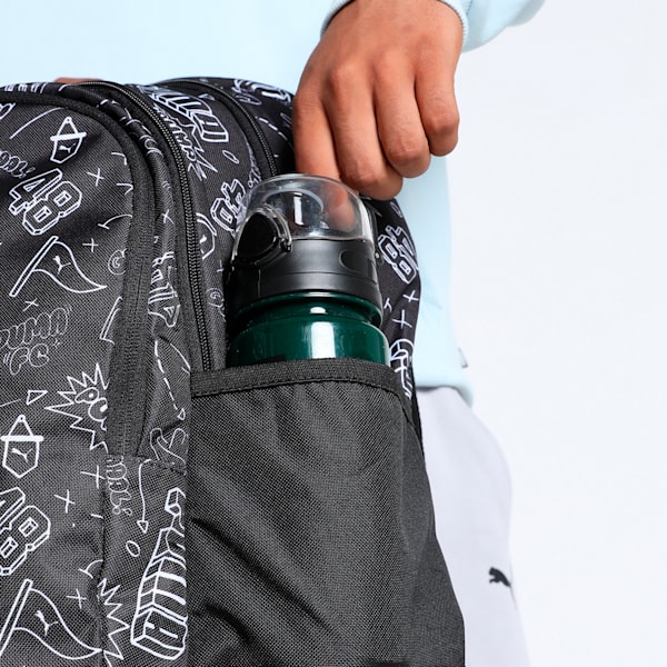 Academy Backpack, PUMA Black-B&W Graphic AOP, extralarge-IND