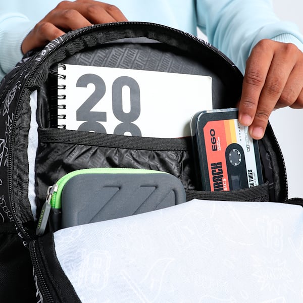 Academy Backpack, PUMA Black-B&W Graphic AOP, extralarge-IND