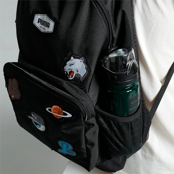 PUMA Patch Unisex Backpack, PUMA Black, extralarge-IND