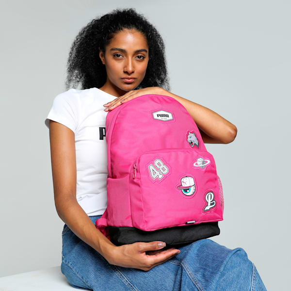 Patch Backpack, Garnet Rose, extralarge-IND