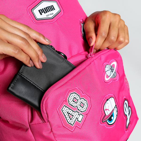 Patch Backpack, Garnet Rose, extralarge-IND