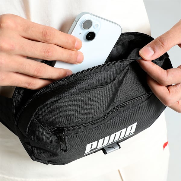 PUMA Plus Unisex Waist Bag, PUMA Black, extralarge-IND