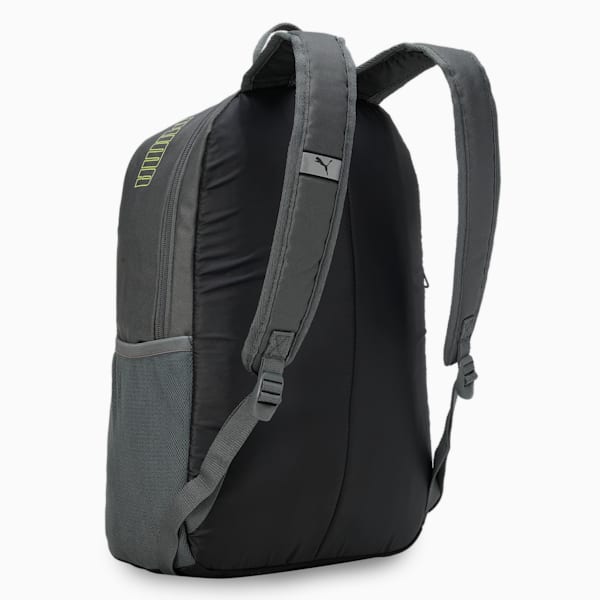 PUMA Phase Unisex Backpack, Mineral Gray-Lime Sheen, extralarge-IND