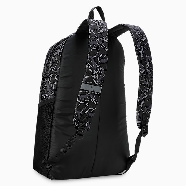 PUMA Plus Everyday Laptop Backpack 21L, PUMA Black-AOP, extralarge-IND