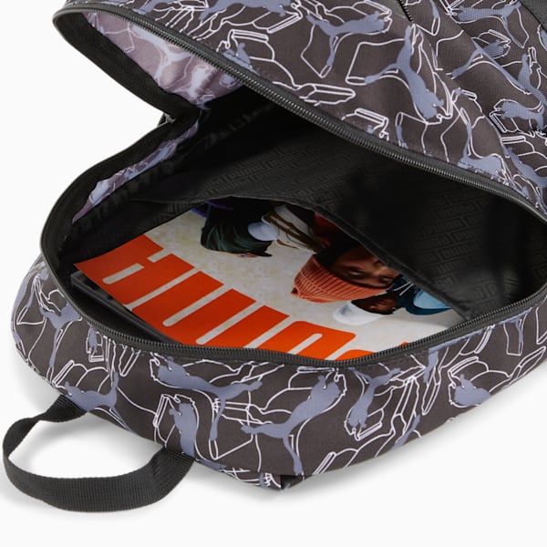 Plus Backpack, PUMA Black-AOP, extralarge-IND