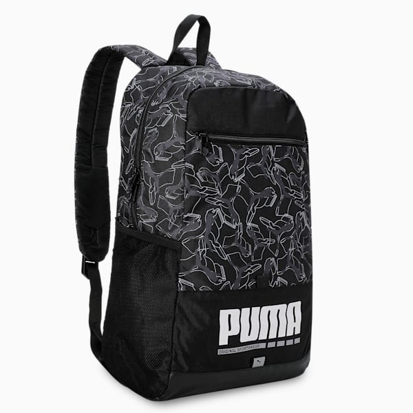 Plus Backpack, PUMA Black-AOP, extralarge-IND