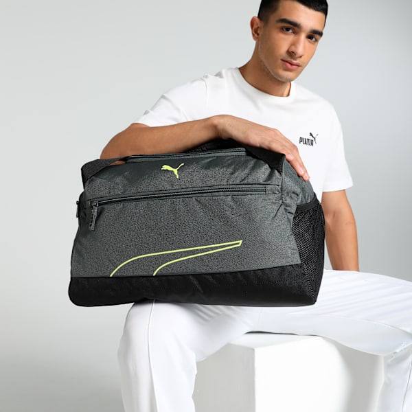 Fundamentals Sports Bag, Mineral Gray-Lime Sheen, extralarge-IND