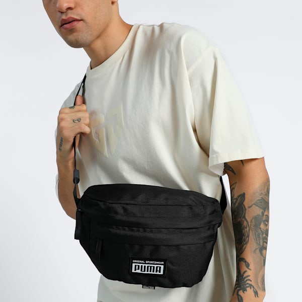 Academy Waist Bag, PUMA Black, extralarge-IND
