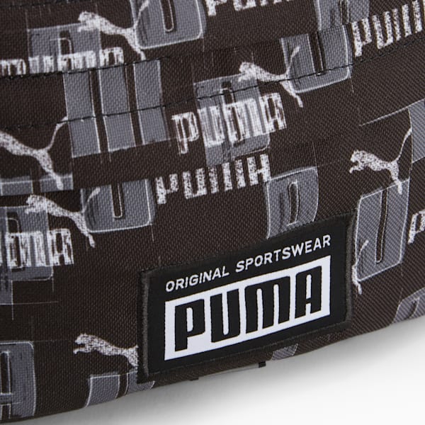 Academy Waist Bag, PUMA Black-Logo AOP, extralarge-IND