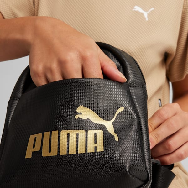 Core Up Minime Women’s PU Leather Backpack 3L, PUMA Black, extralarge-IND