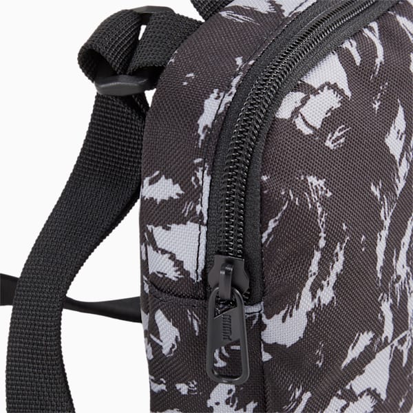 PUMA Phase Printed Unisex Portable Bag, PUMA Black-Concrete Gray AOP, extralarge-IND