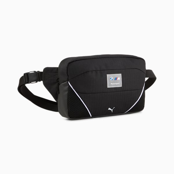 BMW M Motorsport Large Waist Bag, PUMA Black, extralarge