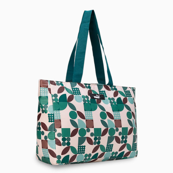 PUMA Floral Unisex Tote Bag, Varsity Green, extralarge-IND