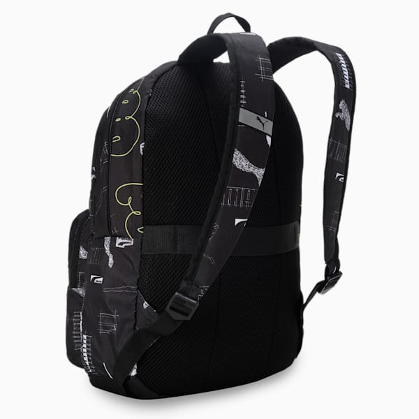 Brand Love Unisex Backpack, PUMA Black-AOP, extralarge-IND