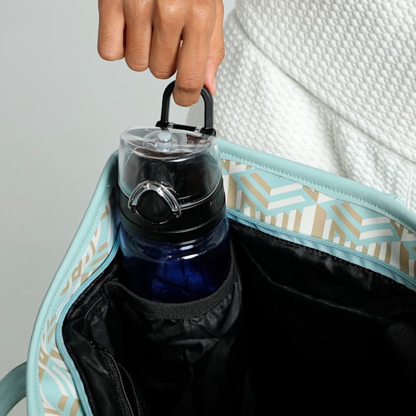 Monogram Women's Shopper Bag, Turquoise Surf-AOP, extralarge-IND