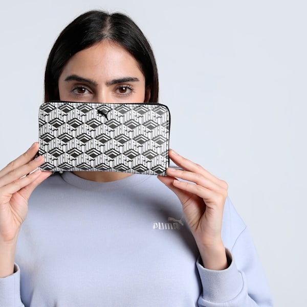 Monogram Women's Wallet, PUMA Black, extralarge-IND