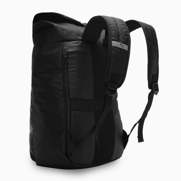 PUMA Premium Rolltop Unisex Backpack, PUMA Black, extralarge-IND